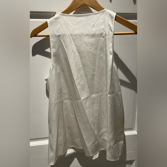 Calvin Klein Ivory Ruffle Front Blouse - Picture 5 of 5